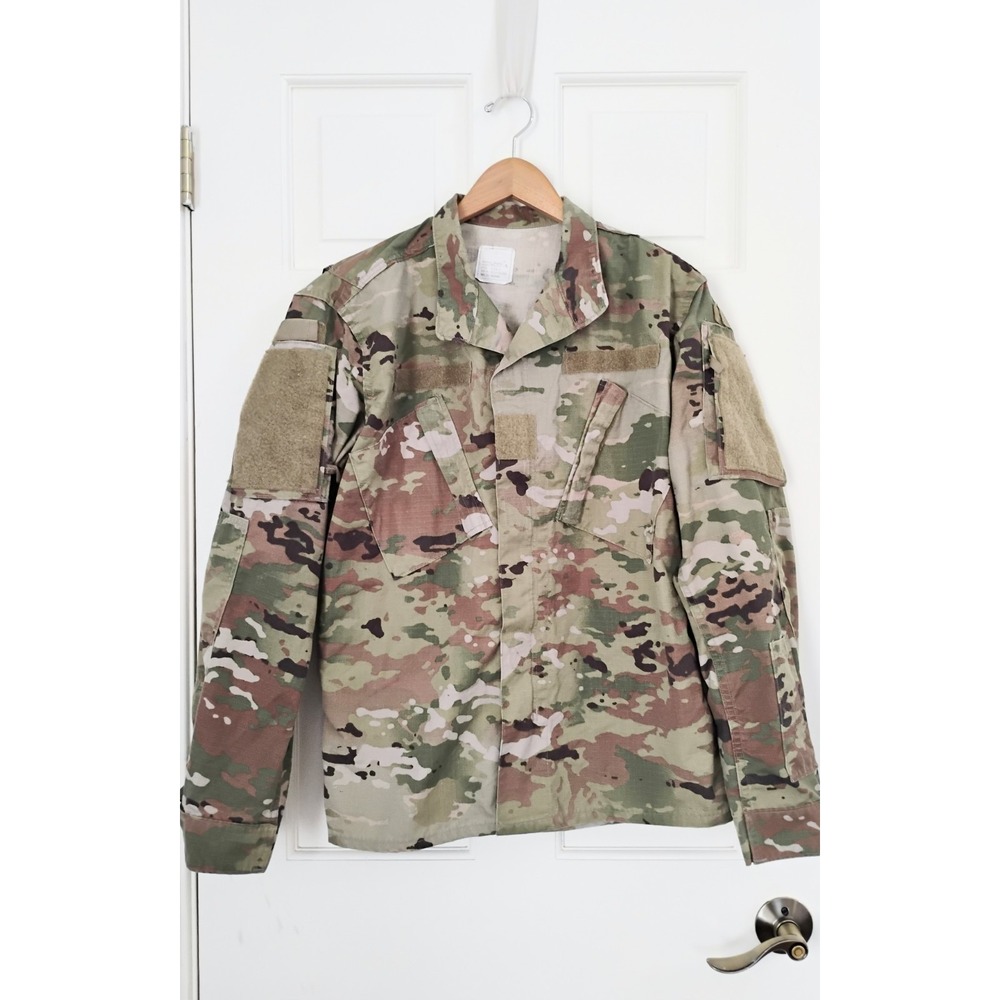 Military ACU OCP Coat Unisex Medium Regular Camo Ripstop Insect Guard Jacket